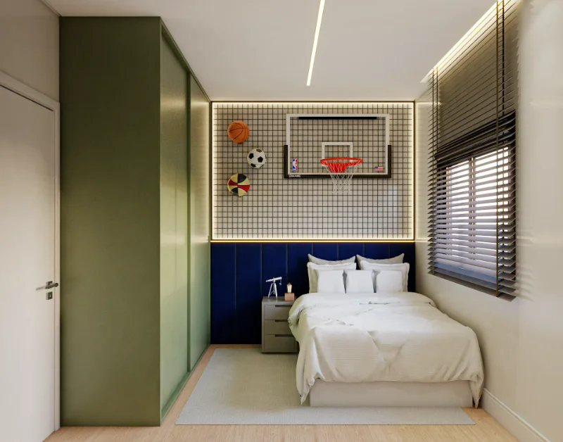 Conheça mais ideias de cores para quarto masculino — Cores para quarto masculino: como dividir os tons + 20 fotos (18)