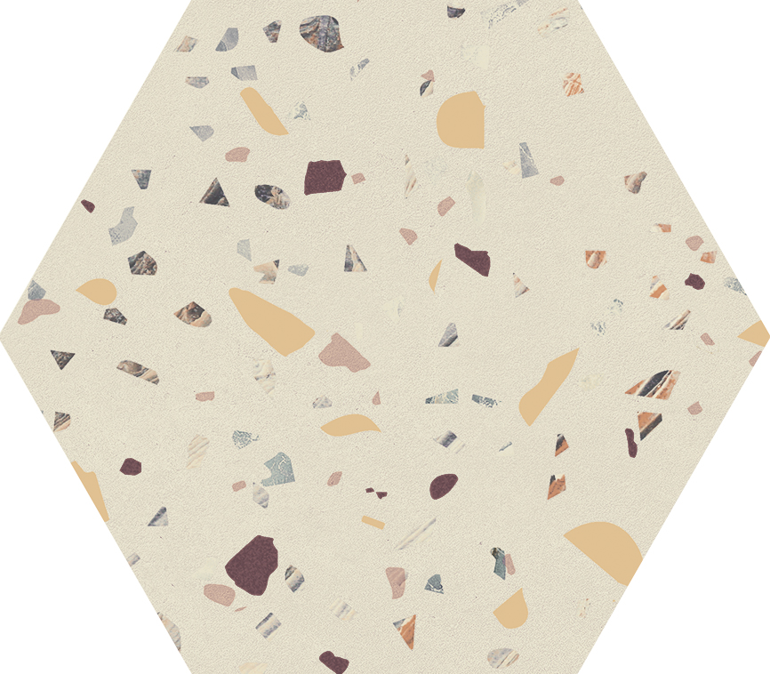 Confete Hexa Wh Mix Nat 174,4X174,4 — Ceusa